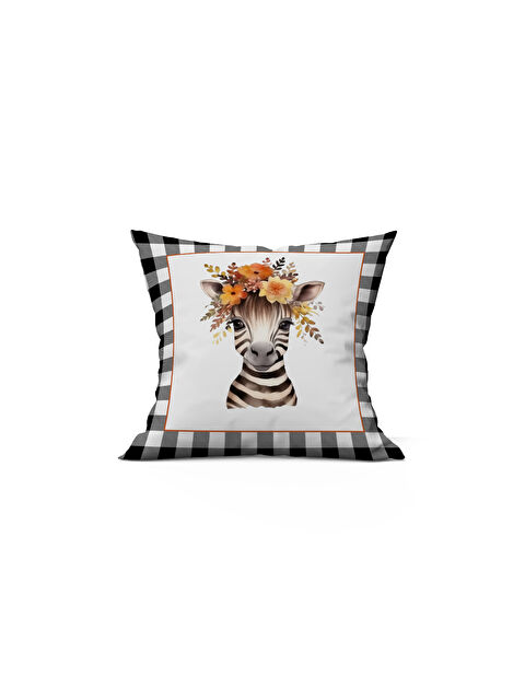 Evmila Sonbahar Temalı 43x43 Kadife Kırlent Kılıfı - S000285887-23173