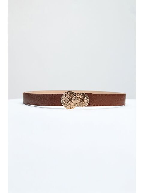 Fullamoda Yuvarlak Tokalı Kemer - S000486466-4557