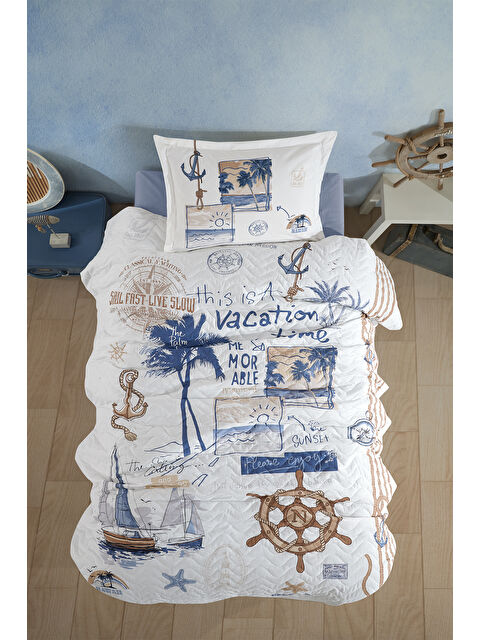 Clasy %100 Pamuk Tek Kişilik Dört Mevsim Set Hawaii - S000318822-17234