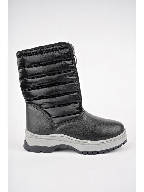 Muggo SUGAR Çocuk Unisex Rahat Kalıp Önü Fermuarlı İçi Kürklü Yağmur ve Kar Botu - S000269499-19351