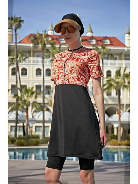 Remsa Mayo Kısa Kollu Elastanlı Taytlı Yarı Kapalı Mayo R5003 Melis - S000250775-19351