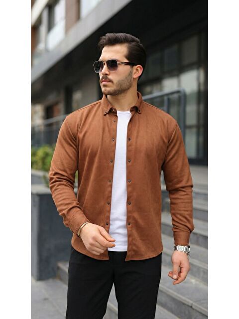 Jane's Erkek Uzun Kollu Süet Gömlek - S000528975-14955