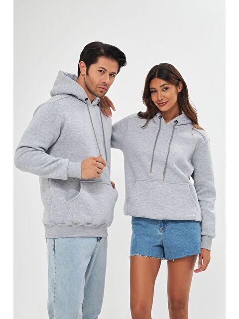 Comstar Unisex Oversize Kanguru Cepli Sweatshirt