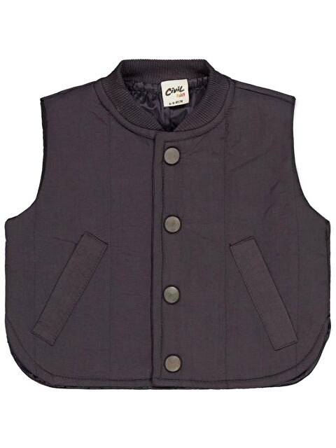 Civil Baby Basic 6-18 Ay Yelek - Gri 9-12 Ay - S000483722-33408