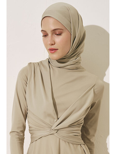 Manuka Bone Bağlamalı Mayo Şal Yeşil - S000427518-18194