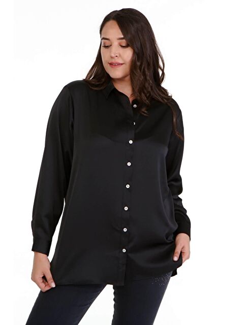 Mylinemoda Saten Uzun Kollu Gömlek - S000238888-19351