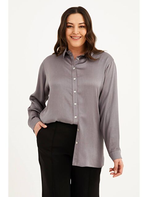 Mylinemoda Saten Uzun Kollu Gömlek - S000238931-20600