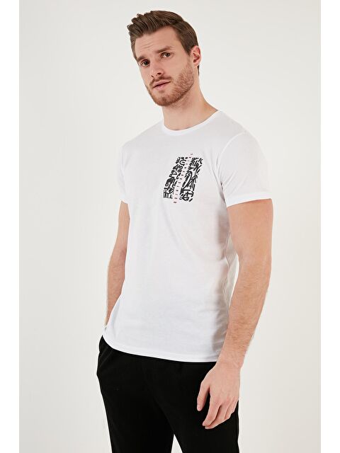 Buratti Bisiklet Yaka %100 Pamuk Slim Fit Erkek Tişört 541QUINT - S000139037-20063