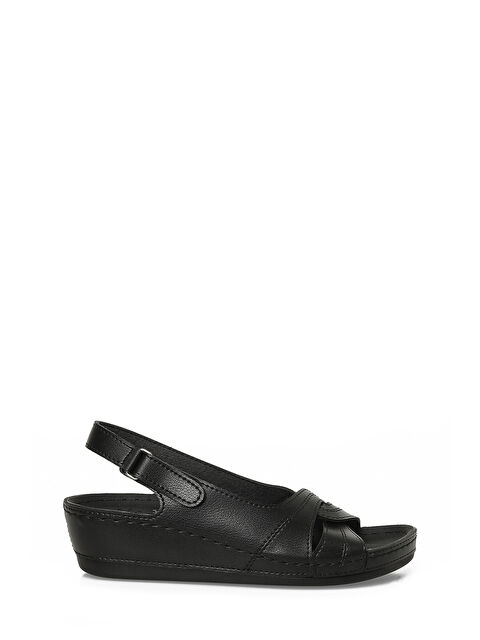 Polaris 164339.Z6FX Siyah Kadın Düz Sandalet - S000524064-19351