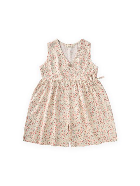 CİGİT Desenli Viskon Tulum 2-8 Yaş Bej