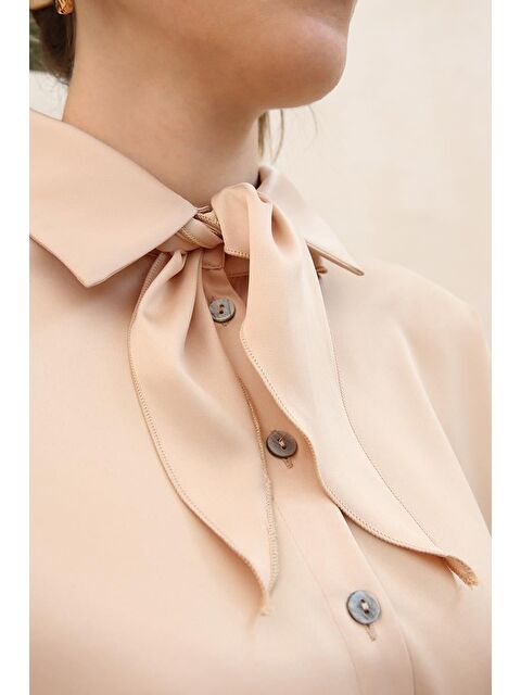 ALLDAY Taş-Saten Üçgen Çok Kullanımlı Fular - S000500304-25636