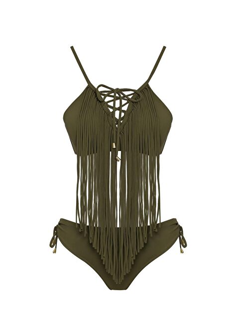 Sailor Moda Püsküllü Üçgen Bikini Takım - S000155429-18547