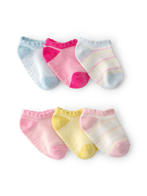 Carter's Kız Bebek 6Lı Çorap 0-12 Ay Çok Renkli