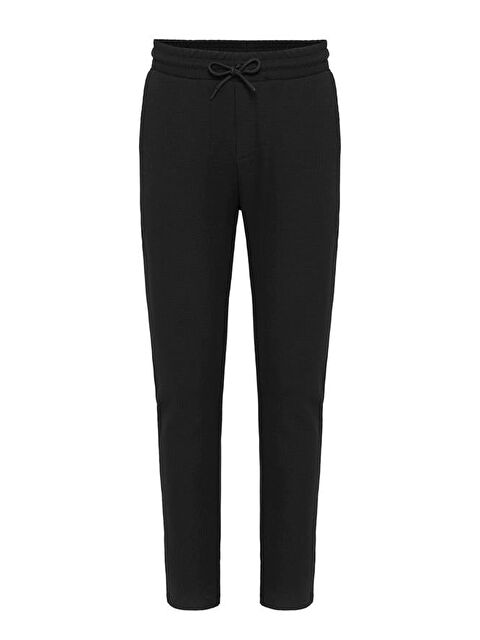 Süvari Siyah Regular Düz Jogger Pantolon - S000495483-19351