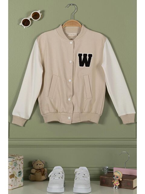 For You Kids Nakışlı Taş Kız Çocuk Kolej Ceket - S000153514-25636