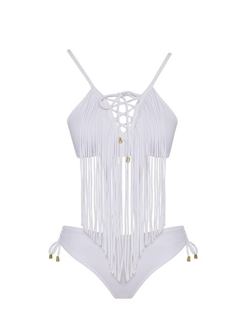 Sailor Moda Püsküllü Üçgen Bikini Takım - S000155431-20063