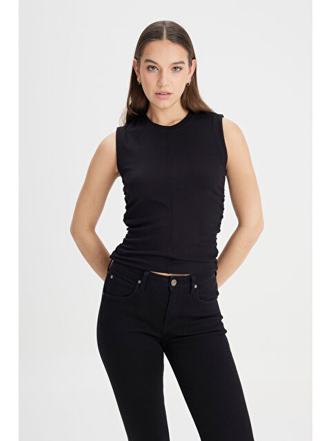 Lee Slim Fit Dar Kesim Bisiklet Yaka Siyah Tişört - S000470589-19351