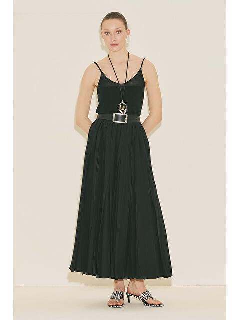 Manuka Zeya Parçalı Etek Siyah - S000529563-19351