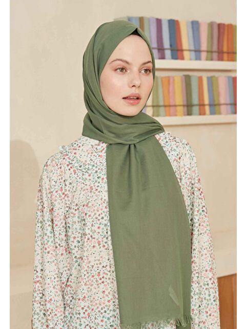 Fresh Scarfs İnce Pamuk Vual Şal Mınt - S000420394-1180