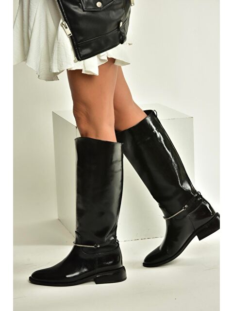 Fox Shoes Siyah Kadın Çizme V312361060 - S000492580-19351