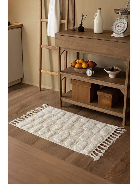 İrya Wall Tekli Banyo Paspası %100 Pamuk 60x100 cm Ekru - S000480866-19965