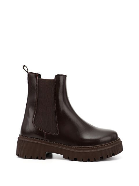 GÖNDERİ(R) Kadın ÇİKOLATA KAHVE Kalın Topuklu Chelsea Bot - S000436923-20637