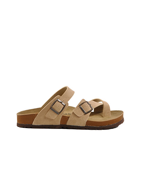 Ayakmod Bej Hafif Unisex Terlik 20-320 G - S000360436-19927