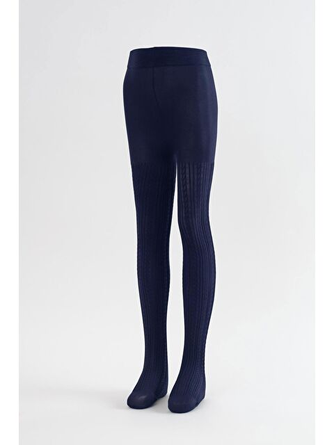 Katia And Bony Desenli Çocuk Külotlu Çorap Lacivert - S000130932-21164