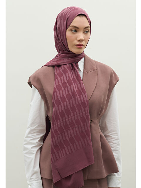 Fresh Scarfs NARA PAMUK FLOŞ JAKARLI ŞAL ŞAKAYIK - S000483723-23370