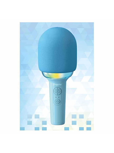 Doppler Rainbow Mavi Karaoke Mikrofonu