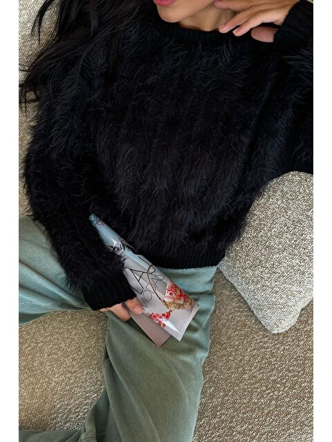 Gülseli Kadın Sakallı Triko Kazak - S000425493-19351