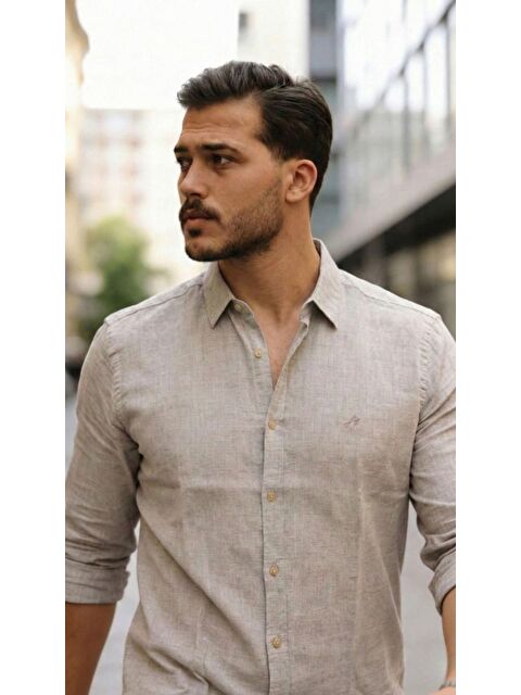 Jane's Erkek Uzun Kollu Keten Gömlek - S000528985-19928