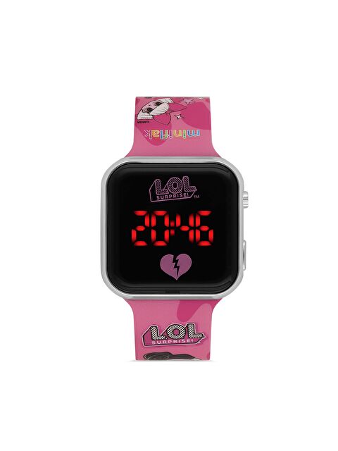 MiniFlak LOL Surprise! Lisanslı LOL8001 Pembe-Siyah Square Led Çocuk Saati - S000417050-20024