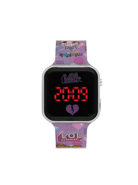 MiniFlak LOL Surprise! Lisanslı LOL8002 Lila Square Led Çocuk Saati - S000417051-2279