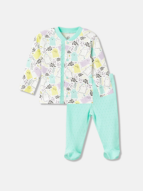 Luggi Baby Uzun Kollu Kız Bebek Jakarlı Takım