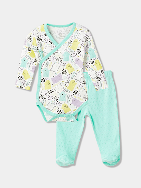 Luggi Baby Uzun Kollu Kız Bebek Jakarlı Takım