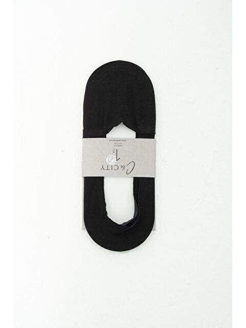 C&City Erkek Pamuklu Kısa Lazer Kesim Görünmez Çorap Siyah - S000514154-19351