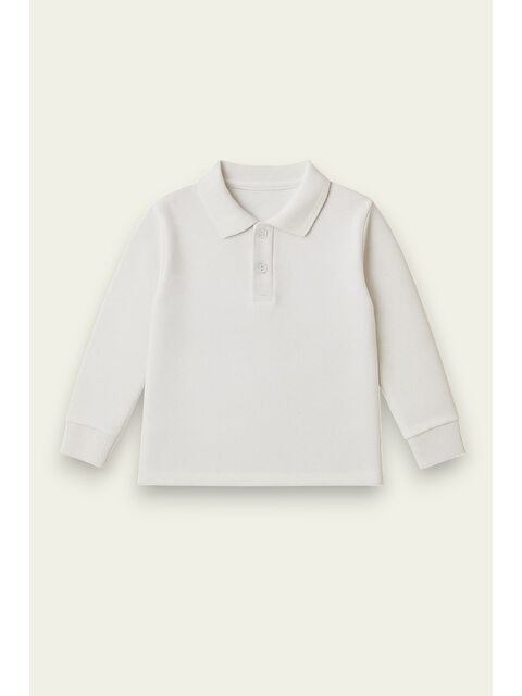 My Kids Wear Okul İçin Uzun Kollu Yakalı Tişört 7-15 Yaş 12083 - S000440818-20063