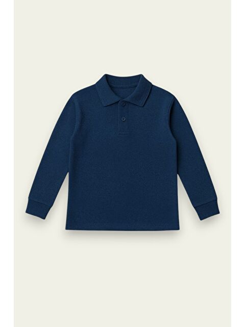 My Kids Wear Okul İçin Uzun Kollu Yakalı Tişört 7-15 Yaş 12082 - S000440818-21164