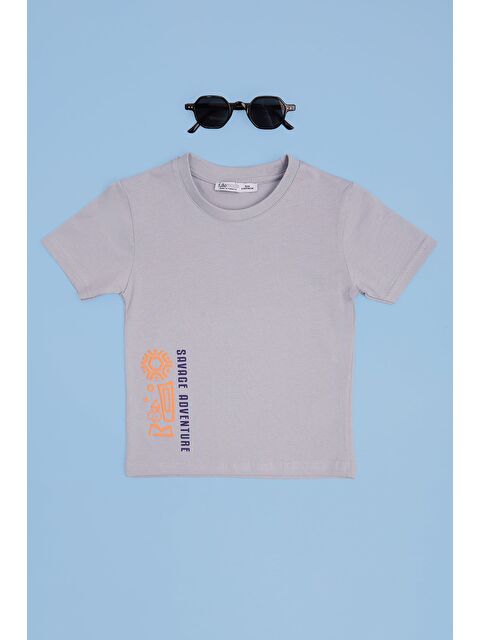 Fullamoda Savage Adventure Baskılı Erkek Çocuk Tişört