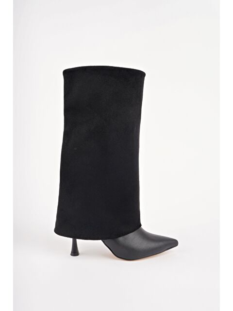 Muggo CATİE Süet Sivri Burun İnce Topuklu Kadın Çizme - S000446727-2530