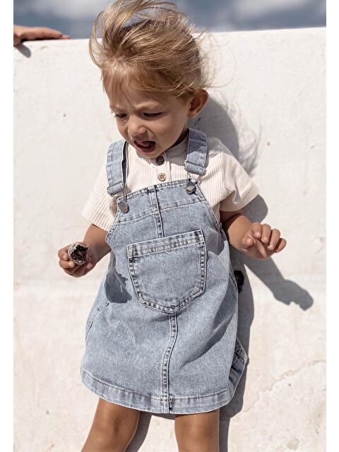 CİGİT Kız Çocuk Jean Elbise - S000256273-17234