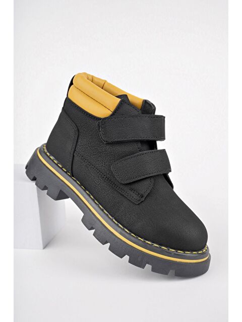 Muggo GADGET Çocuk Unisex Rahat Kalıp Soğuğa Dayanıklı Cırtlı Bot - S000269521-37446