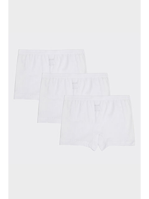 Panço Kız Çocuk Beyaz 3'lü Boxer Set - İç Giyim - S000509099-20063