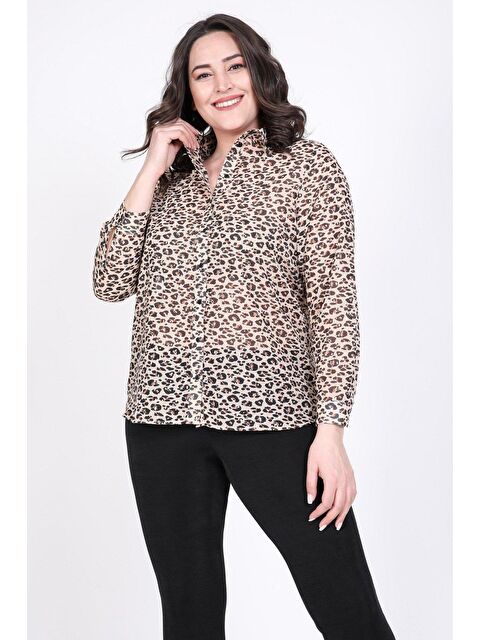 Mylinemoda Varaklı Şifon Gömlek - S000238892-19413