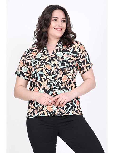 Mylinemoda Desenli Kısa Kollu Gömlek - S000238894-23173
