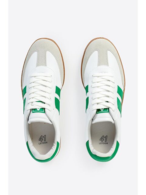 Letoon Yuvarlak Burunlu Bağcıklı Şeritli Erkek Spor Ayakkabı - S000215564-37248