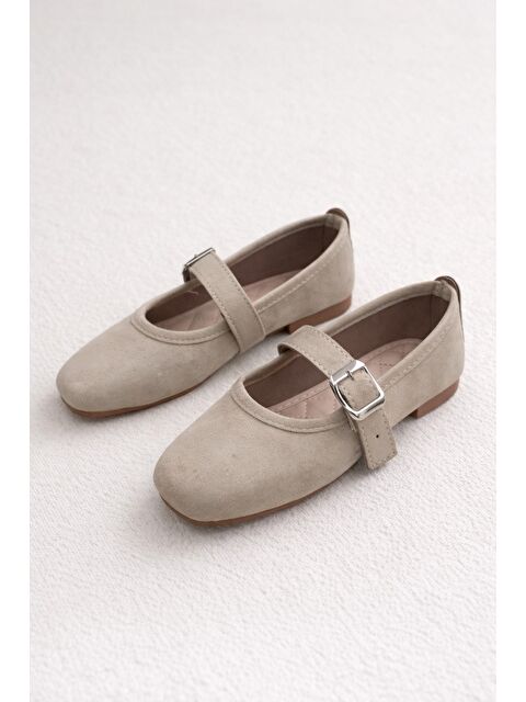 MODAFRATO ROSSA Kemerli Babet Günlük Kadın Ayakkabı Ev Babeti - S000494559-5173