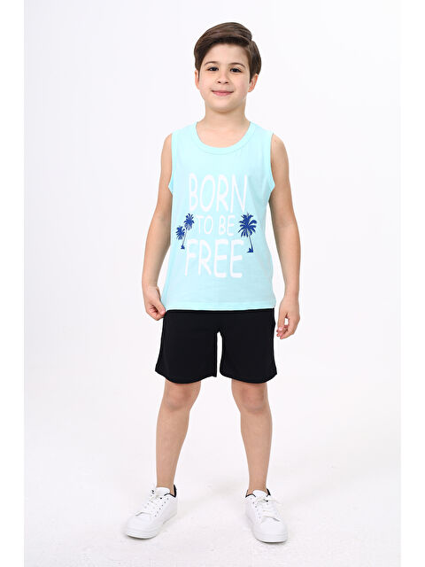 Toontoykids Erkek Çocuk Free Baskılı Şortlu Takım - S000254293-1180