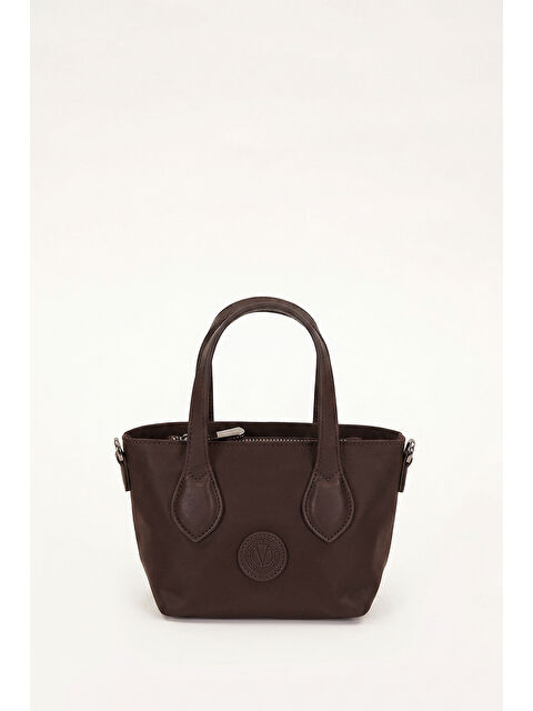 Remsa Saten Kumaş Spor Casual Küçük Boy Çanta 930506 Kahverengi